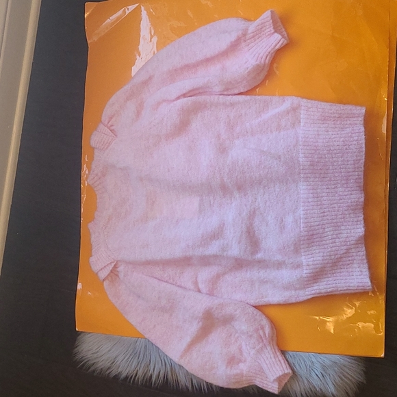 Sezane Blair jumper pink kid mohair - Picture 6 of 9